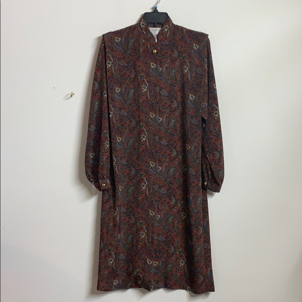 BUNDLE 2 ITEMS FOR $10 Red multicolor Vintage Schrader Dress size 8